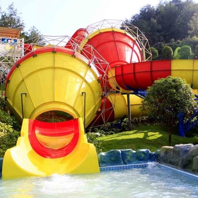 গুণ  Funny Outdoor Park Water Slide Fiberglass Tantrum Valley For 480 Riders Per Hour কারখানা