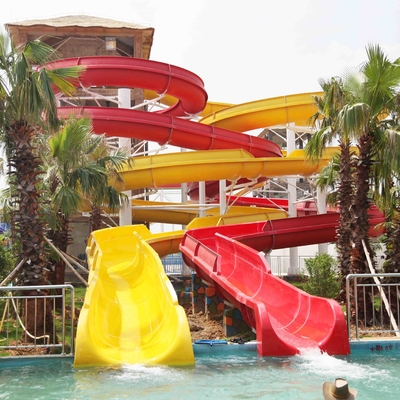 গুণ  Fun Backyard Custom Water Pool Slides For Family , Amusement Park / Water Park Equipment কারখানা
