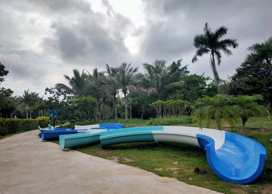 মাল্টি লেন টাইপ স্পাইরাল ফাইবারগ্লাস ওয়াটার স্লাইড কাস্টমাইজড