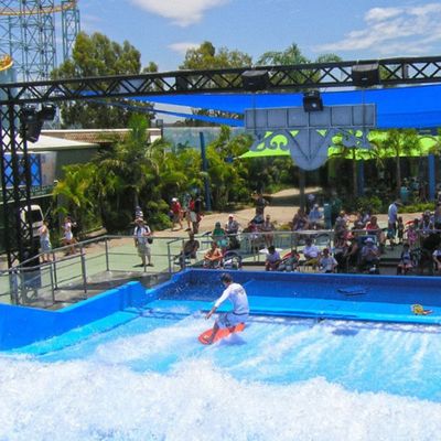 Flowrider Water Ride Surfing Simulator with 160-240 Riders per Hour, 37KW Surfing Engine, and 150,000 Liters Tank Volume