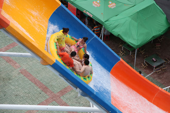 High Speed Big Fiberglass Water Slides At Water Parks , 360 persons / h