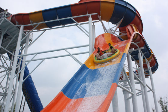 High Speed Big Fiberglass Water Slides At Water Parks , 360 persons / h