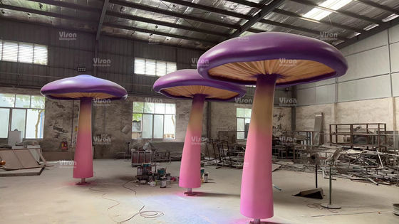 Fiberglass Vison Waterparks Playground Equipment Spray mushroom Aqua Play For Amusement Park Games